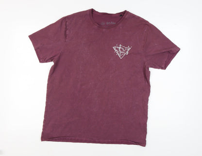 Mens UK Size L Harry Potter Purple  T-Shirt