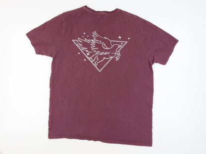 Mens UK Size L Harry Potter Purple  T-Shirt