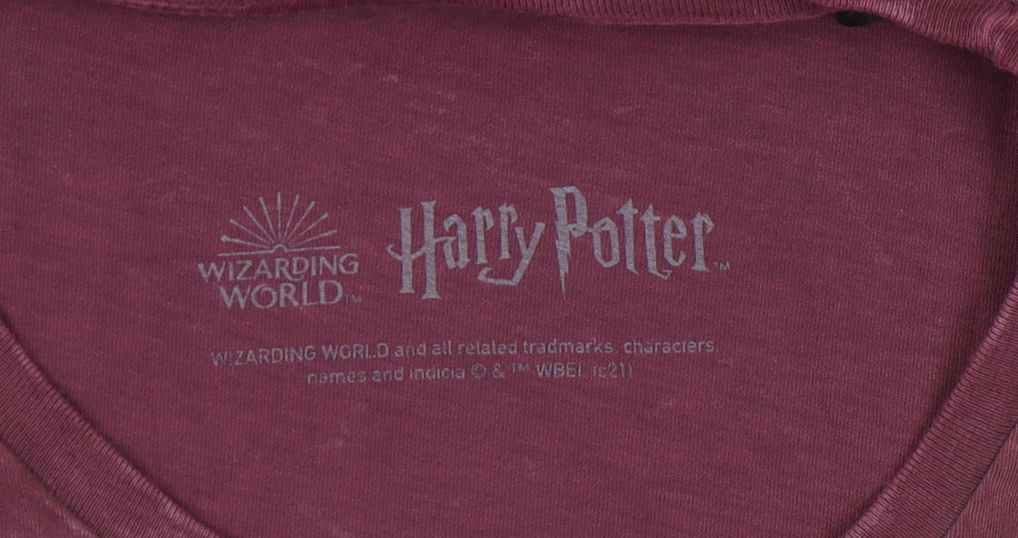 Mens UK Size L Harry Potter Purple  T-Shirt
