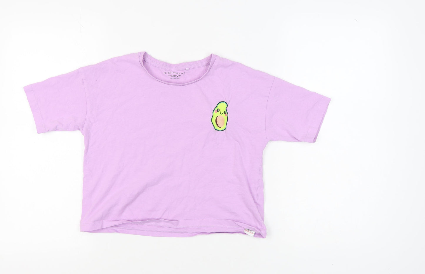Next Girls Purple Basic T-Shirt Short Sleeve Cotton 11 Years