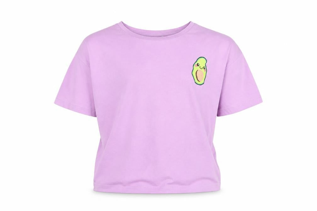 Front view of Next girls’ purple basic t-shirt short sleeve cotton 11 years