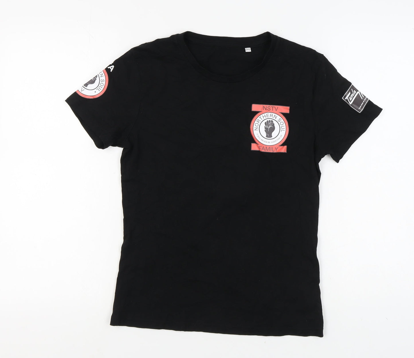 Tamla Motown Black Unisex M T-Shirt Short Sleeve