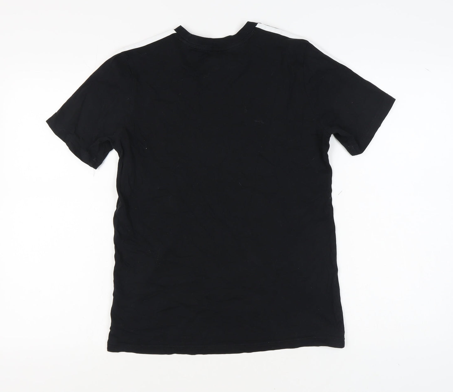 Adidas Boys Black T-Shirt, Size 13-14, Sports Style