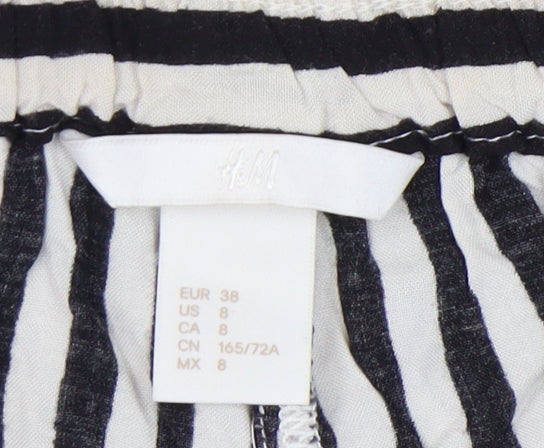 Womens UK Size 10 H&M Black Shorts