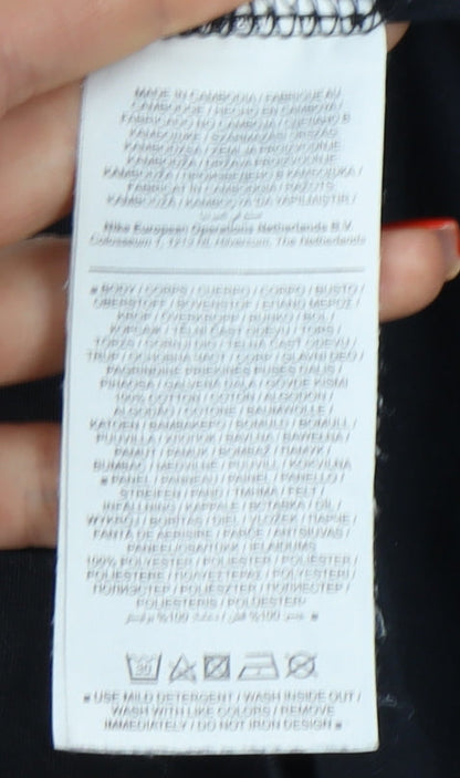 Nike Men's Black Graphic Print T-Shirt - Large