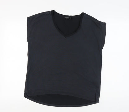 Womens UK Size M Soaked in Luxury Black Basic T-Shirt