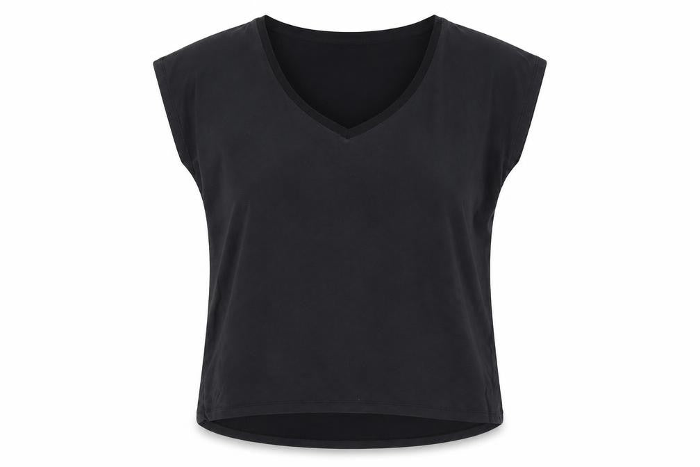 Womens UK Size M Soaked in Luxury Black Basic T-Shirt