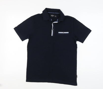 Burton Menswear Men's Black Polo Shirt, Size S