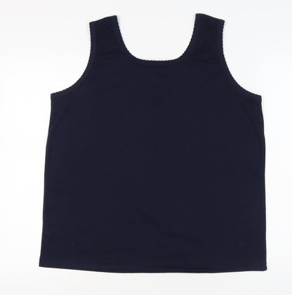 Womens UK Size XL NUGGETS Blue Basic Tank
