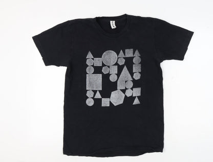 Plain Bear Men's Black Graphic T-Shirt M