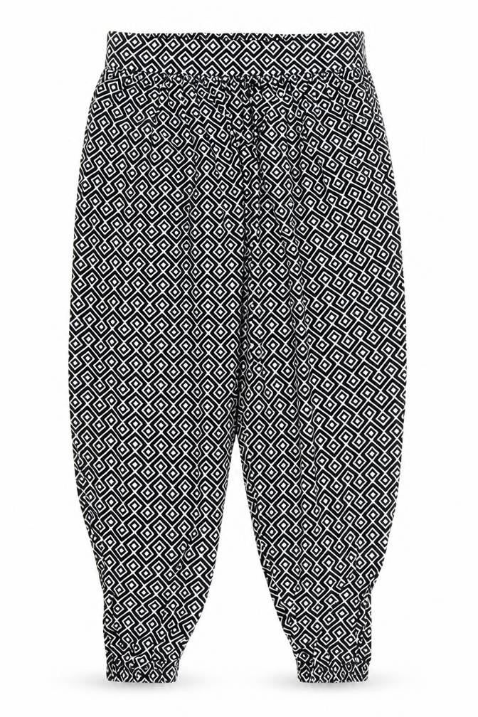 Womens UK Size 8 Marks and Spencer Relaxed Fit Harem Black Trousers