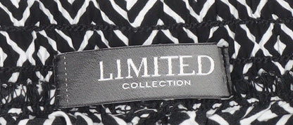 Womens UK Size 8 Marks and Spencer Relaxed Fit Harem Black Trousers