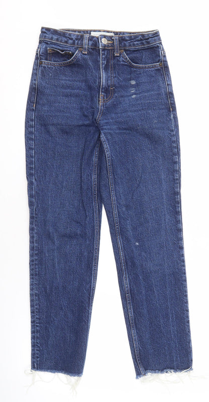 Topshop Women's Blue Straight Jeans Size 4