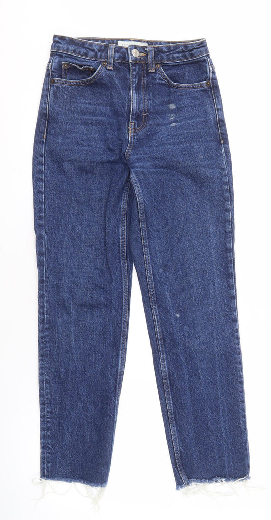 Topshop Women's Blue Straight Jeans Size 4