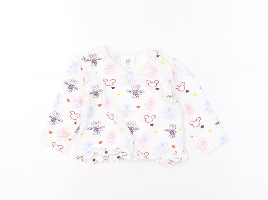 Front view of Disney unisex baby t-shirt 9-12 months multicoloured round neck