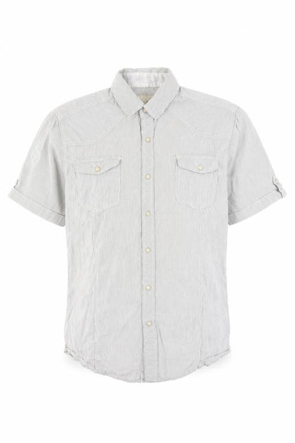 Jordan Craig Men's Grey Striped Button-Up Shirt M