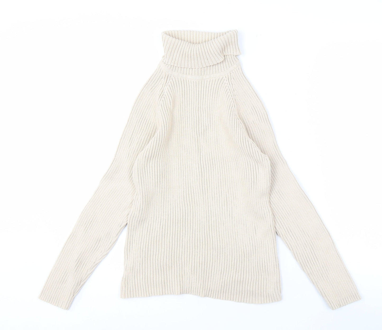Womens UK Size L Debbie Morgan Beige Pullover Jumper