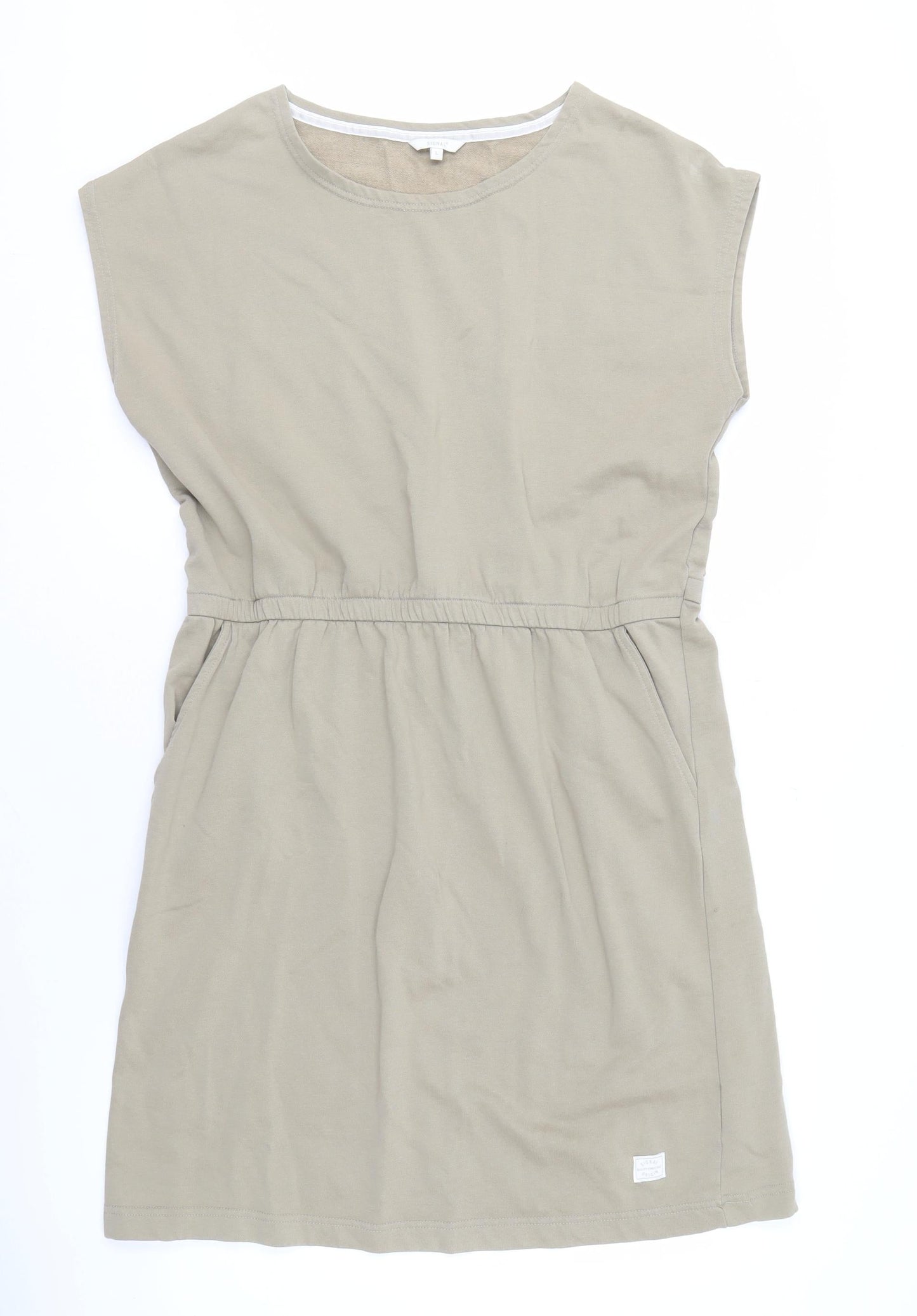 Signal Women's Beige Sleeveless Knit Dress L