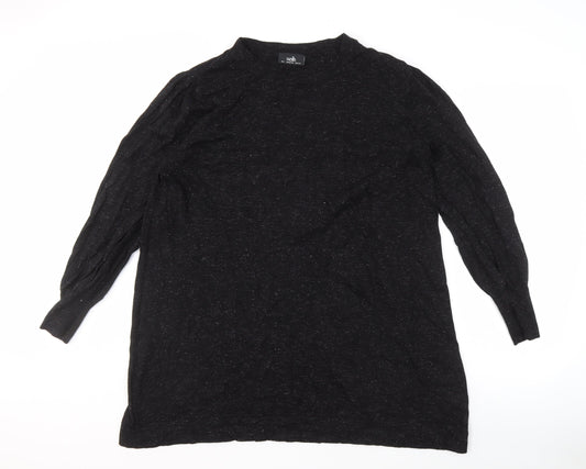 Womens UK Size L Wallis Black Pullover Jumper
