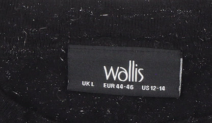 Womens UK Size L Wallis Black Pullover Jumper