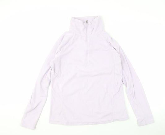 Columbia Women's Purple 1/4 Zip Pullover Sweatshirt