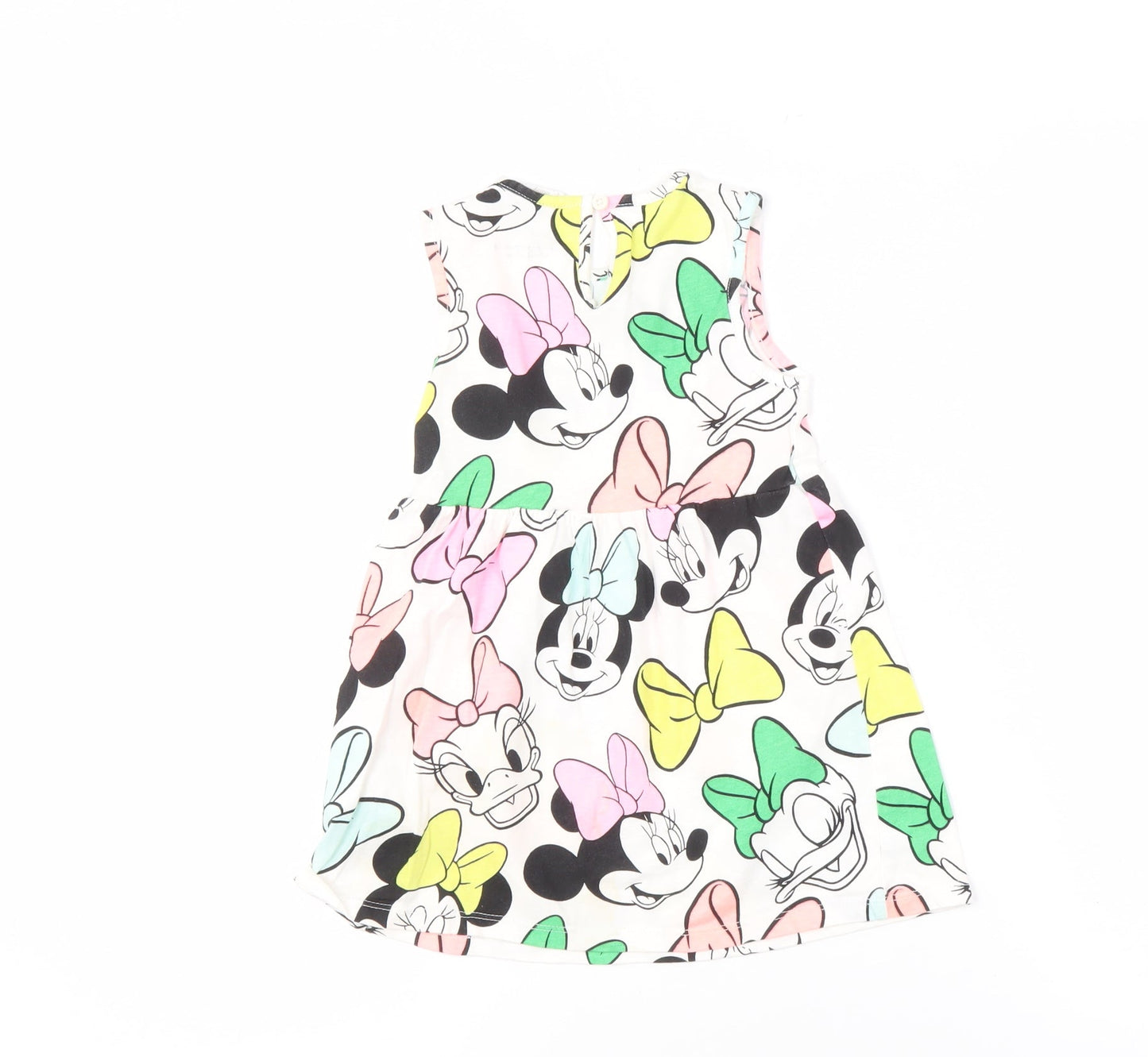 Disney Girls' Multicoloured Minnie Mouse A-Line Dress, 9-12 Months