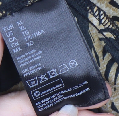 Womens UK Size XL H&M Black Basic Blouse