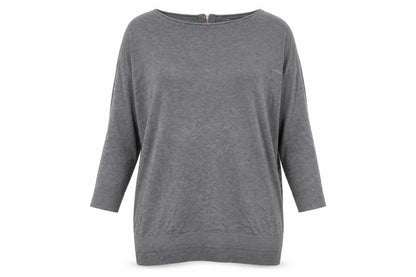 Womens UK Size 16 ESMARA Grey Pullover Jumper