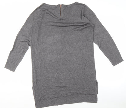 Womens UK Size 16 ESMARA Grey Pullover Jumper