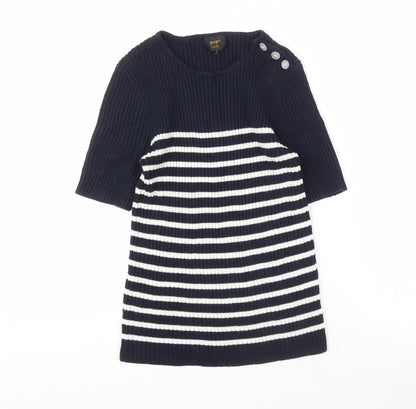 Womens UK Size 2 POP Blue Pullover Jumper