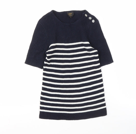 Womens UK Size 2 POP Blue Pullover Jumper