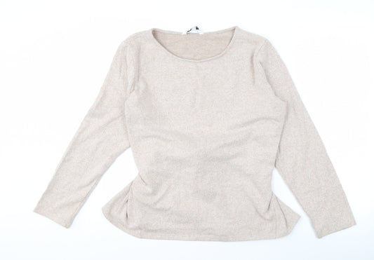 Womens UK Size 20 Capsule Beige Pullover Jumper