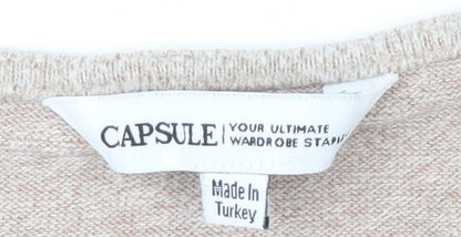 Womens UK Size 20 Capsule Beige Pullover Jumper