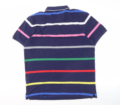 GANT Men's Multicoloured Striped Polo XL
