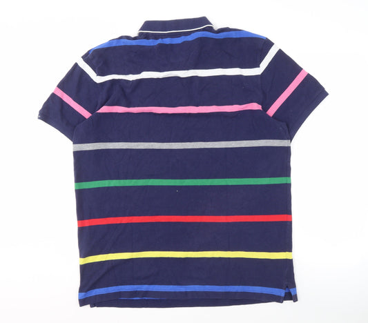 GANT Men's Multicoloured Striped Polo XL