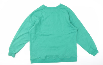 Mens UK Size M Hollister Green Pullover Sweatshirt