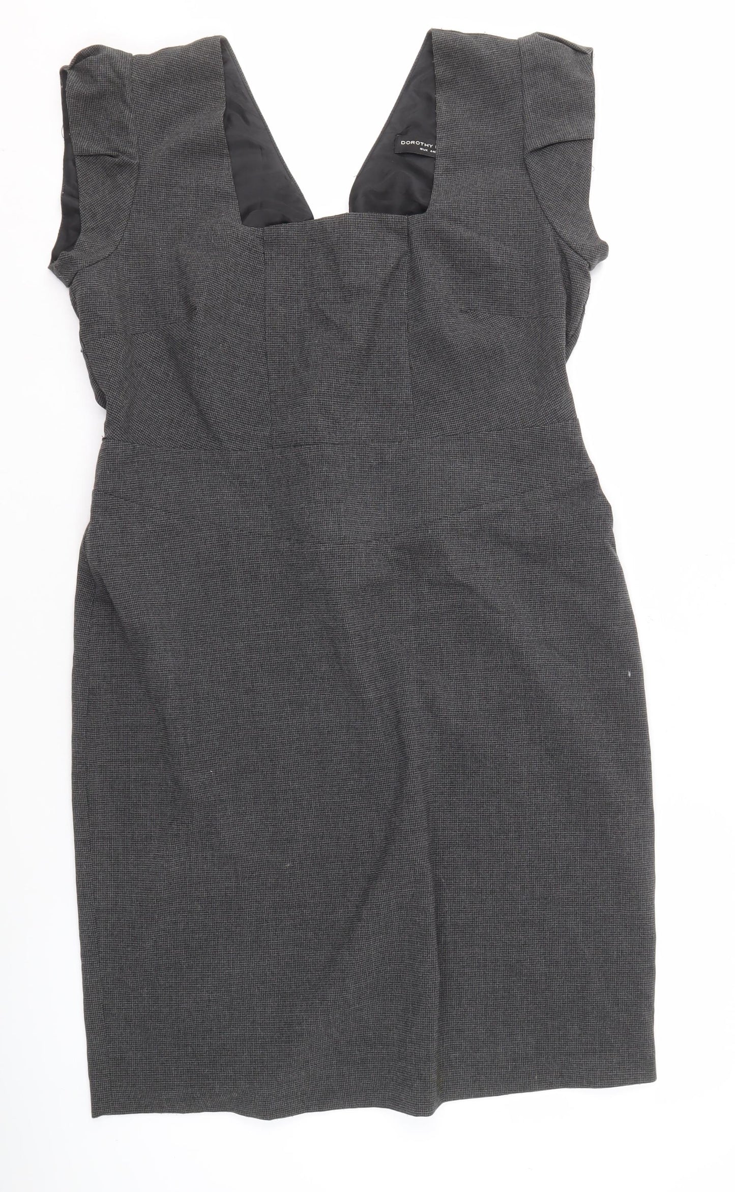 Dorothy Perkins Women's Grey Sheath Dress Size 16