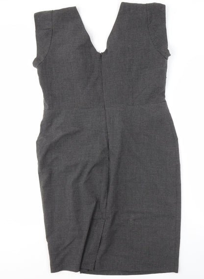 Dorothy Perkins Women's Grey Sheath Dress Size 16