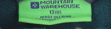 Mountain Warehouse Boys Green Fleece Basic Jacket 13 Years