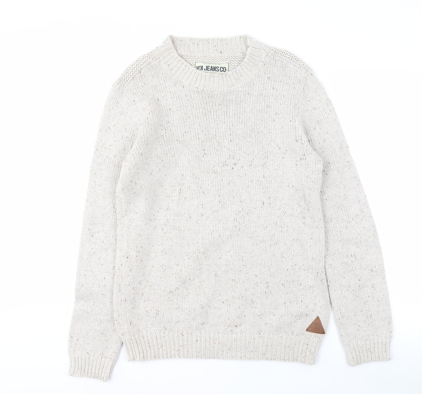 Voi Jeans Men's Beige Pullover Jumper, Size L