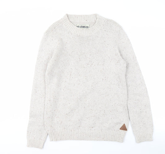 Voi Jeans Men's Beige Pullover Jumper, Size L