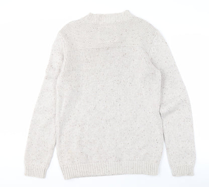 Voi Jeans Men's Beige Pullover Jumper, Size L