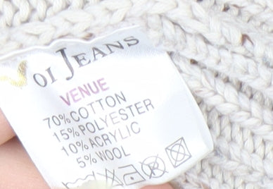 Voi Jeans Men's Beige Pullover Jumper, Size L