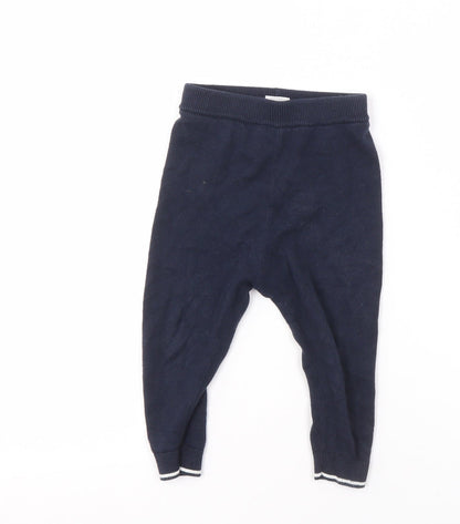 Mamas & Papas Unisex Baby Blue Jogger Trousers, 12-18 Months