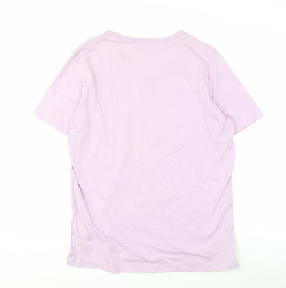Womens UK Size S Diesel Pink Basic T-Shirt