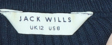 Womens UK Size 12 Jack Wills Blue Pullover Jumper
