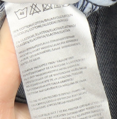 Hiscolumn Blue Skinny Jeans for Men, Size 30