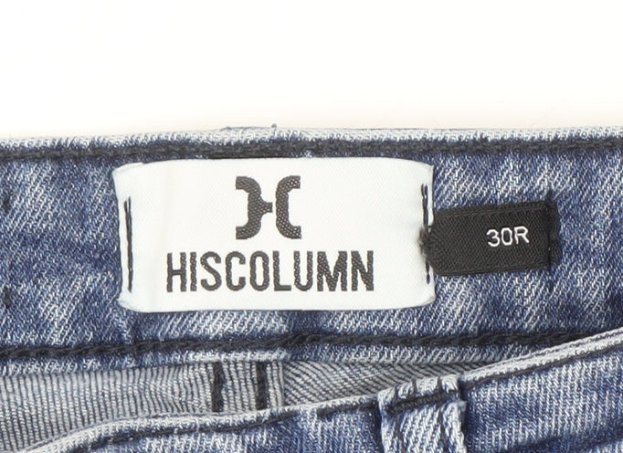 Hiscolumn Blue Skinny Jeans for Men, Size 30