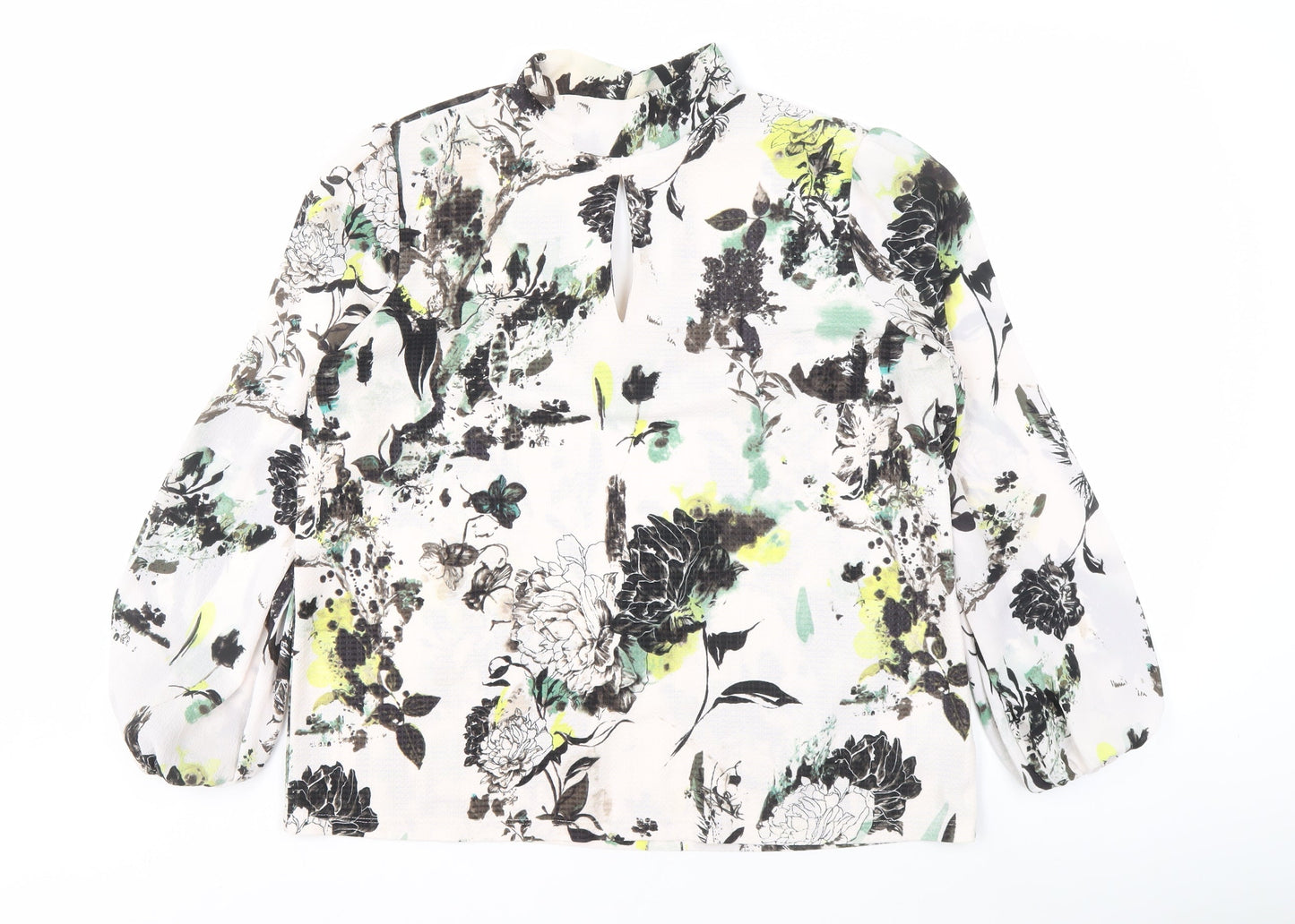 Womens UK Size 14 NEXT Multicoloured Basic Blouse