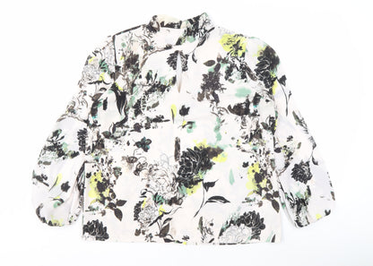 Womens UK Size 14 NEXT Multicoloured Basic Blouse